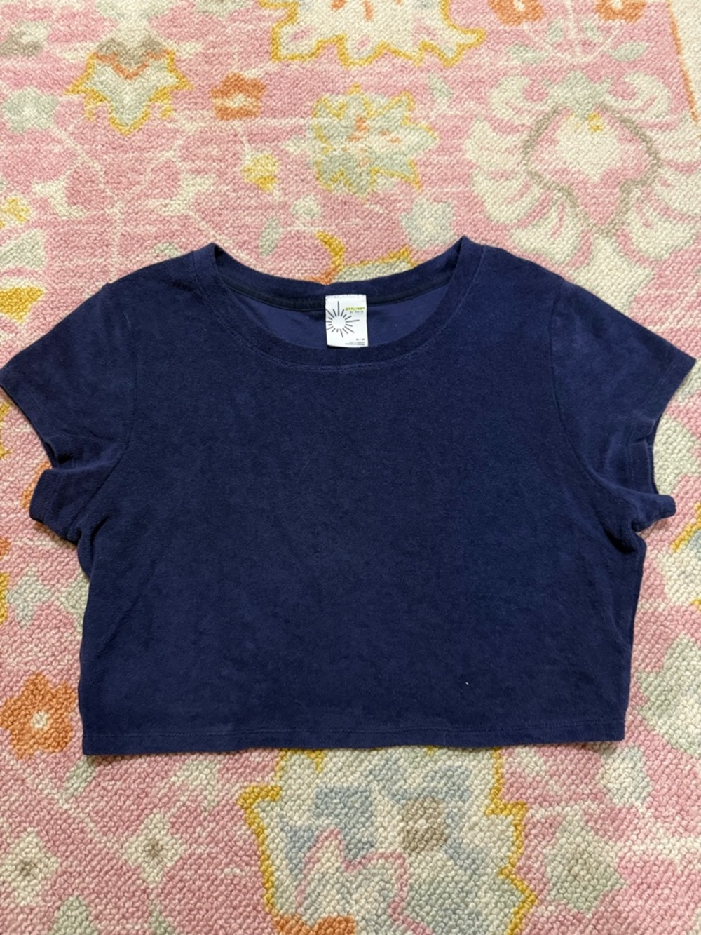 Offline by Aerie Terry Cloth Cropped Tee